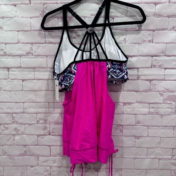 Holipick pink takini top size Large - Picture 4 of 6
